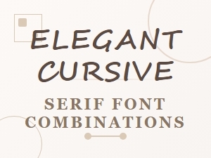 Elegant Cursive and Serif Wedding Monograms